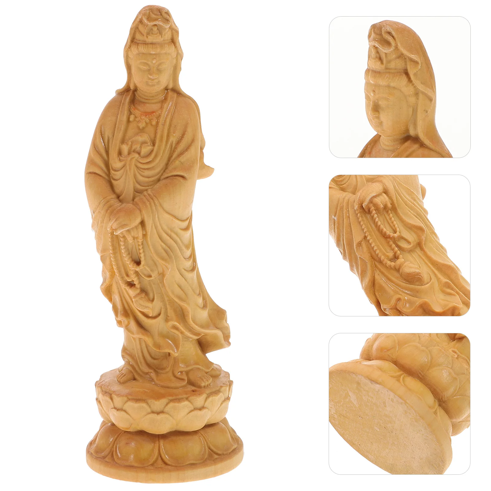 Goddess of Compassion Statue Figure Ornament Quan Yin for Sacrificing Vintage Buddha Guan