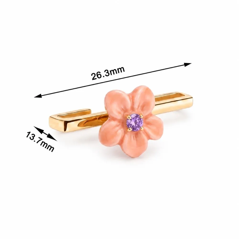 Cartoon Flower Watch Strap Pendant Slide Bar Macaron Watch Band Ornament Rhinestone Center for Whoop 5.0/5.0 MG/4.0