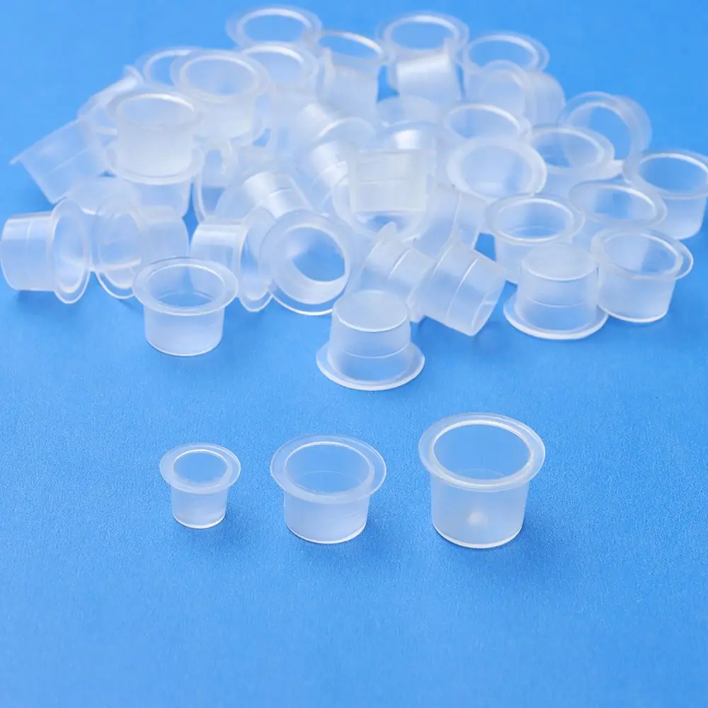 Storage Bottles Makeup Stand Tattoo Ink Caps Plastic Cups Disposable Pigment Cup