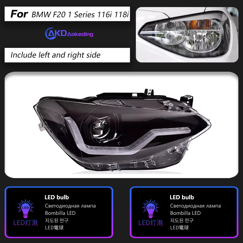 BMW F20 AKD-LED-2012用ヘッドランプ,ヘッドライト,コネクター,1