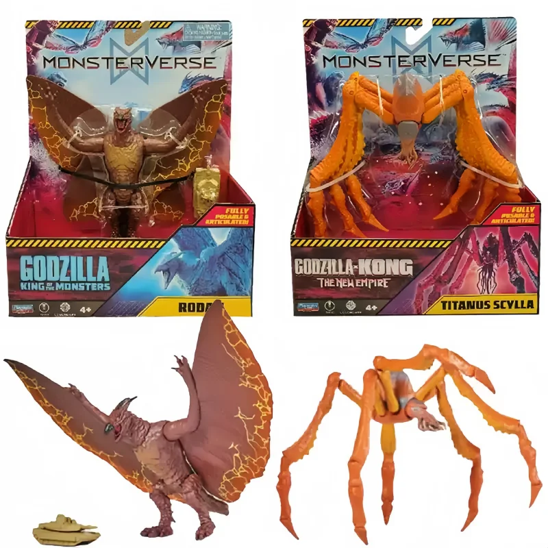 2026 Original Playmates Godzilla X Kong New Empire Anime-Figuren Tiamat Mothra Actionfigur Schreibtisch-Spielzeug Geschenk Geburtstagsgeschenk für Fans