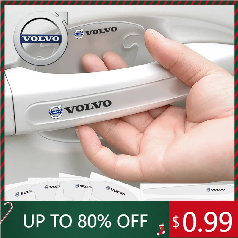 

Эмблемы, автомобильная наклейка, дверная ручка, чаша, защитная наклейка от царапин для Volvo C40 V60 V40 XC90 S60 C30 XC60 V50 V70 S90 XC40 S80 V90
