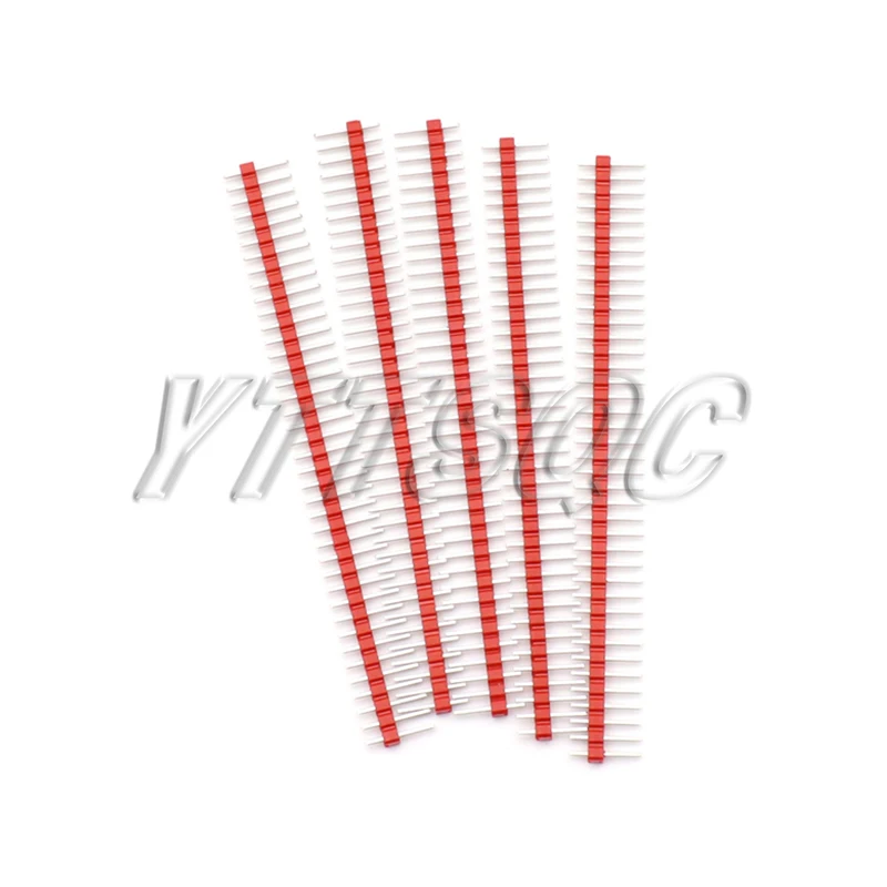 30PCS 40 Pin Breakable Pin Header 2.54mm Singola fila Maschio Header Kit connettore PCB Pin Strip per Arduino