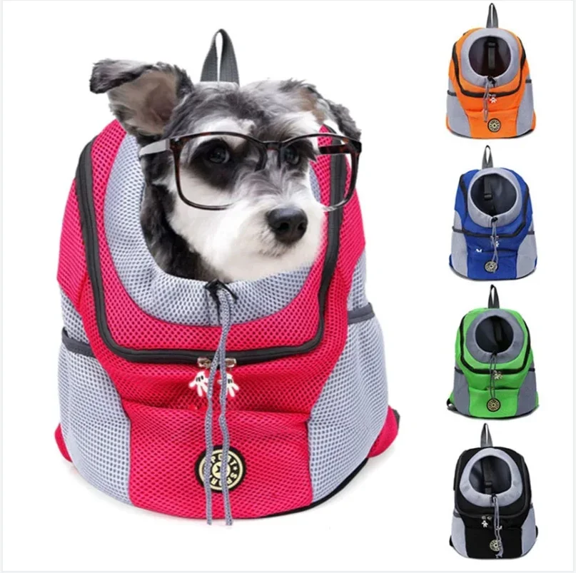 

Pet Dog Carrier Cat Puppy Backpack Bag Portable Travel Front Outdoor Hiking Head Out Double Shoulder Sling Blind Drop Shipping