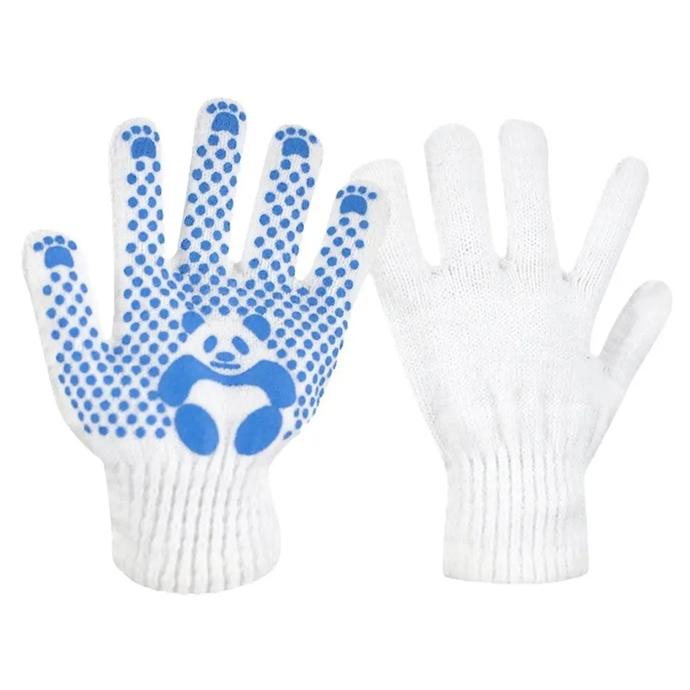 1/2/4Pairs Polyester Cotton Kids Gardening Gloves Animal Pattern Breathable Children Work Gloves Anti Skid No Odor