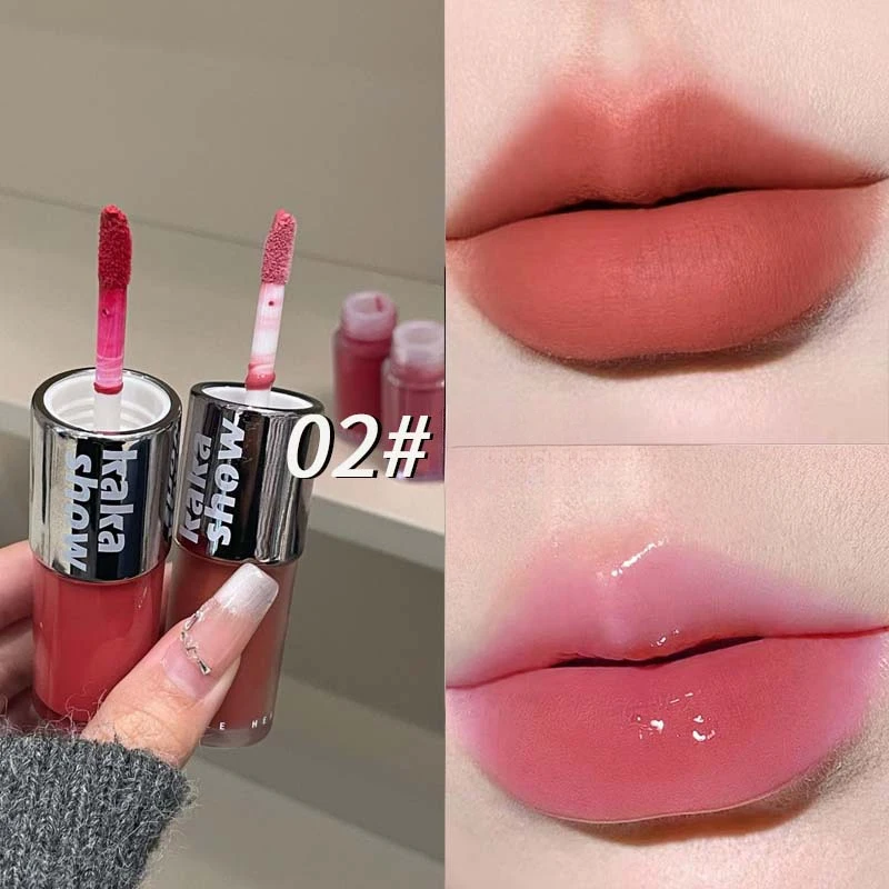 

High Quality kakashow Silky Mist Double-Ended Lip Glaze A dual-effect matte finish