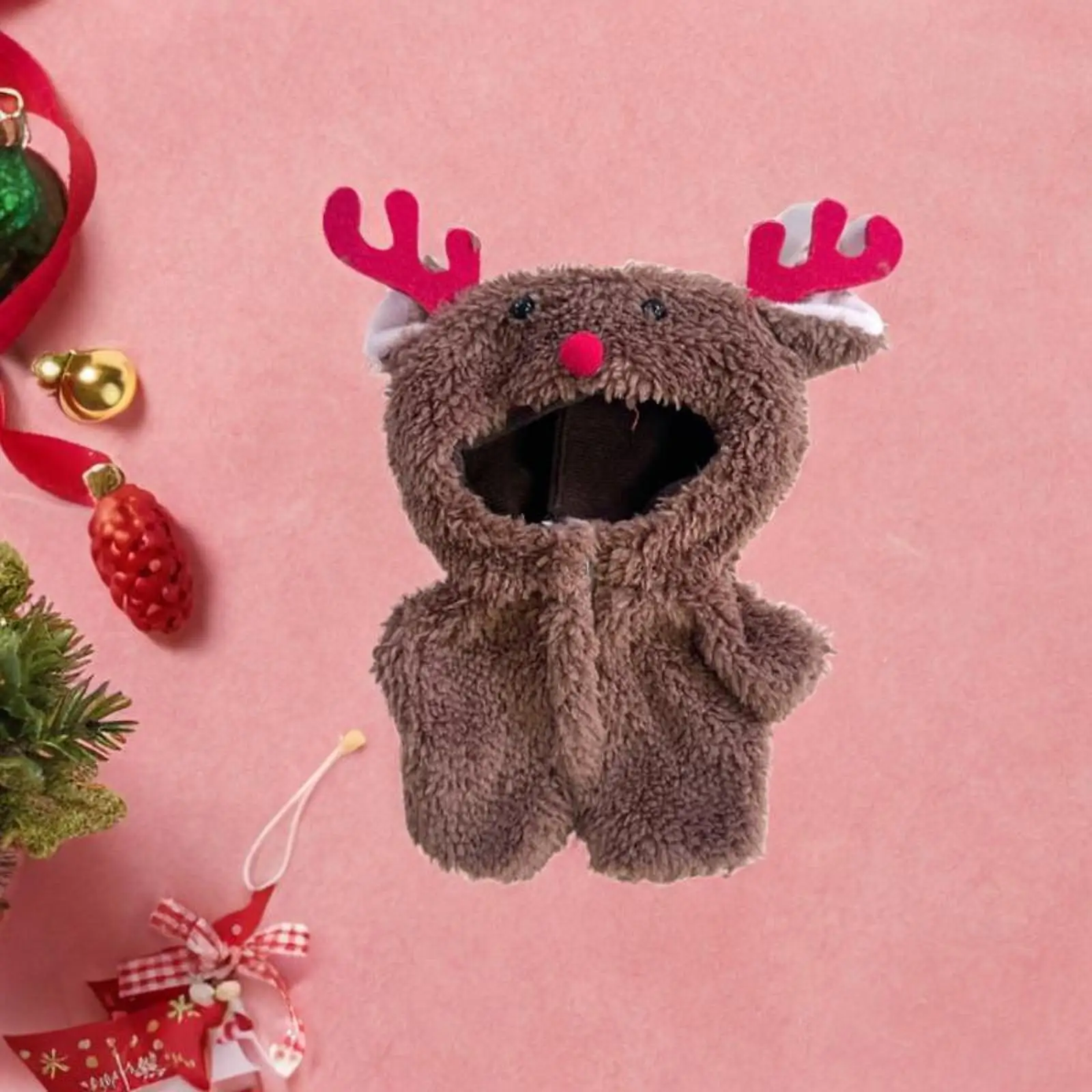 أفخم دمية Playsuit عيد الميلاد الرنة هدايا عيد ميلاد قلادة دمية لطيف الخيال جعل الدمى الخاصة 15 سنتيمتر 17 سنتيمتر دمية