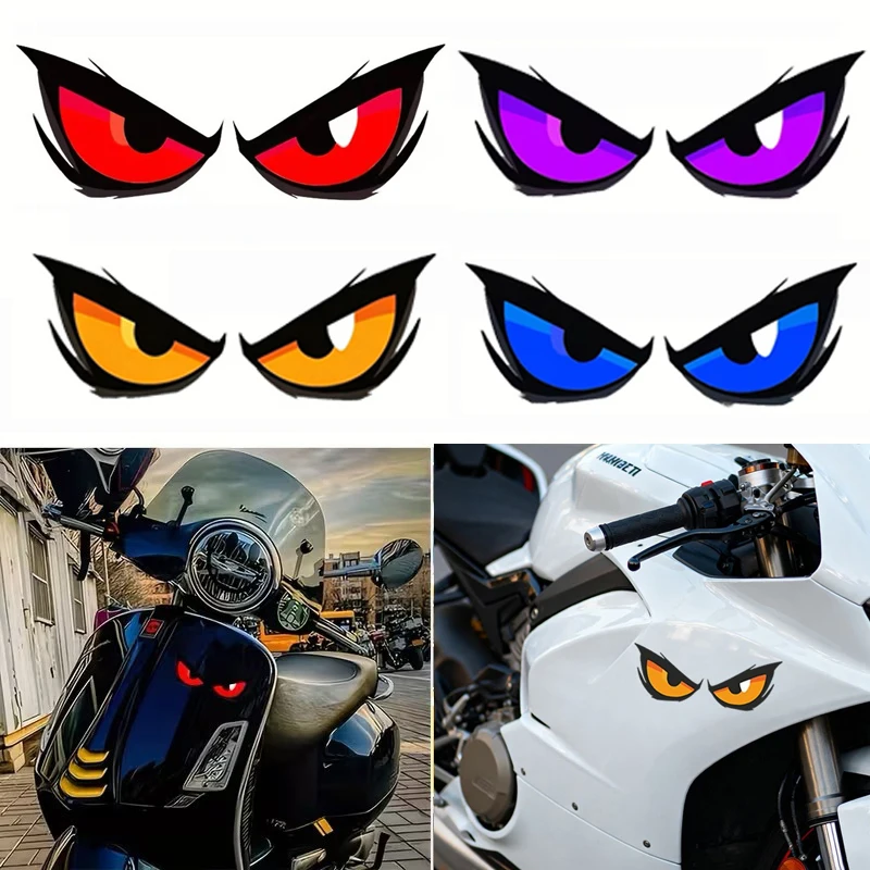 1PC Fierce Red Eyes Sticker Devil Eye Personalized Creative Car Stickers Bold Decal For Car Bumpers Windows Laptops Skateboards