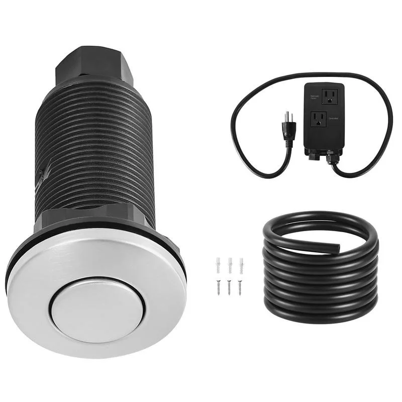 Garbage Disposal Air Switch Kit Dual Outlet Sink Top Air Switch 3.5-inch