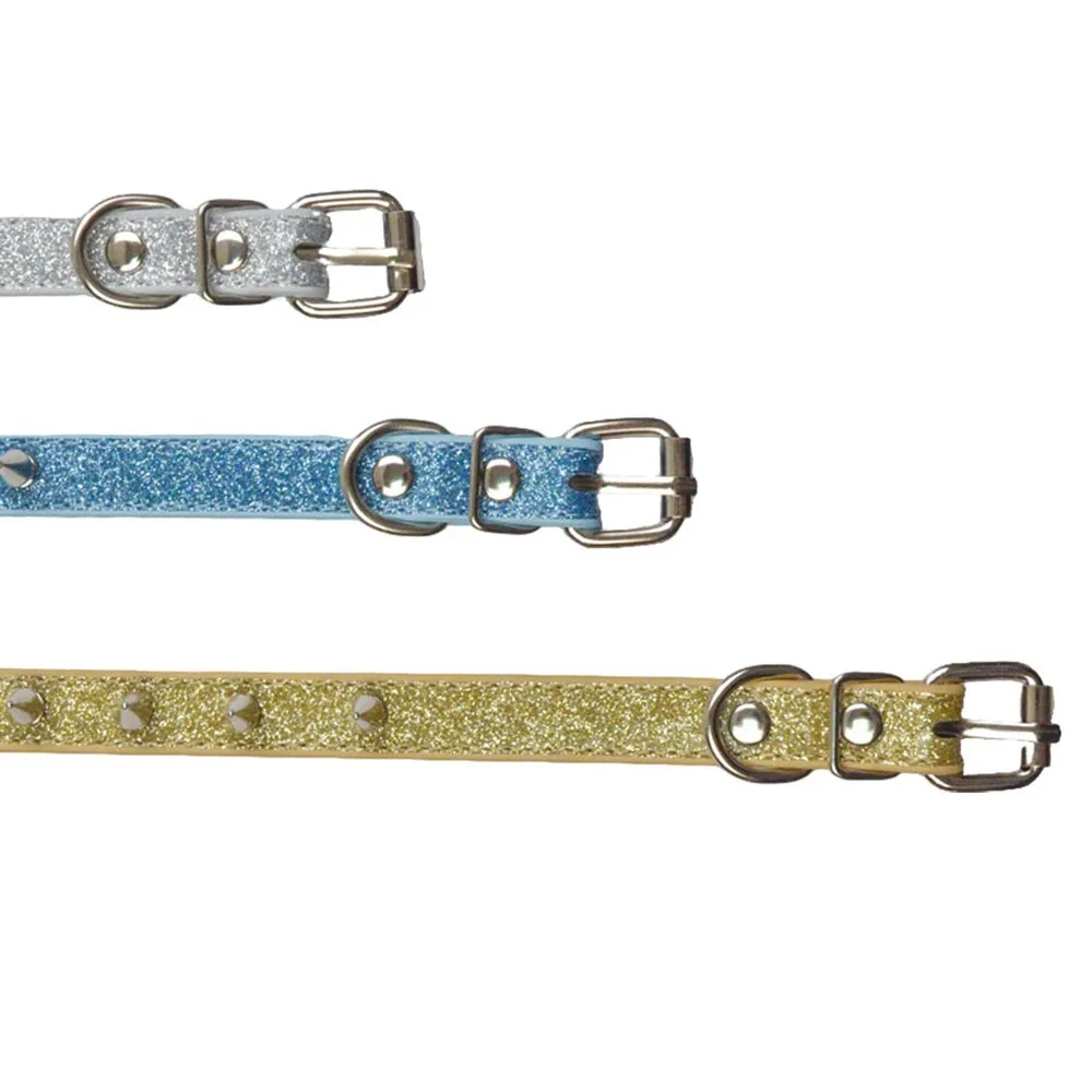 Punk-Style Nieten-Halsband mit Leine, Verstellbares Katzen- und Hundegeschirr für Kleine und Mittelgroße Hunde und Katzen, Trendige Metall-Spike-Choker-Halskette – Detail 10