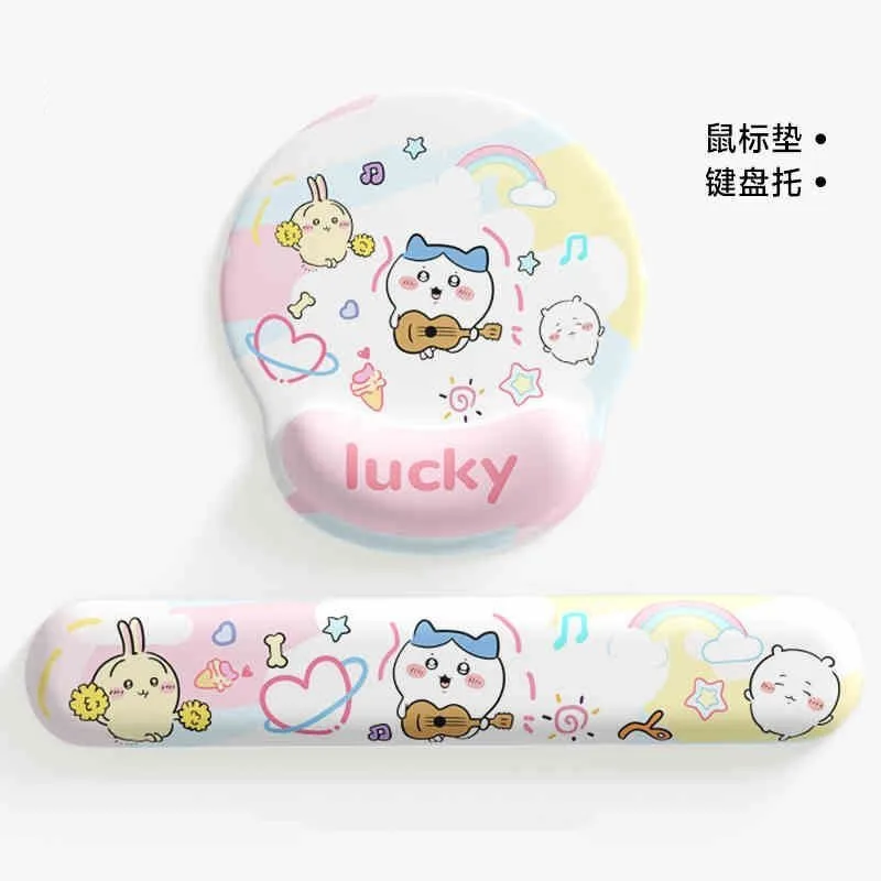 Cute Chiikawa Ergonomic Mouse Pad Wrist Rest Soft Anti Slip Hand Rest Keyboard Wrist Pad For Office Laptop Computer Work Study - view 5