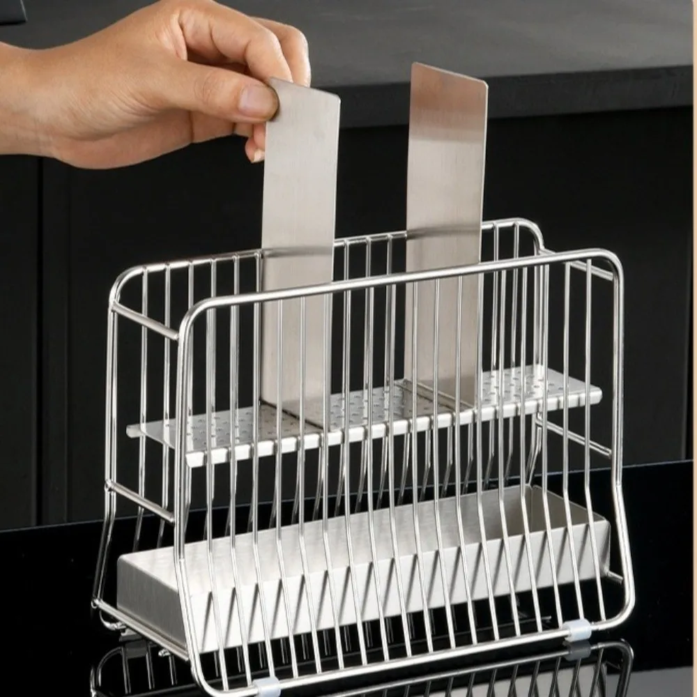 304 Stainless Steel Chopstick Bucket Large Capacity Ventilated Chopstick Cage Detachable Moisture-Proof Cutlery Drying Basket
