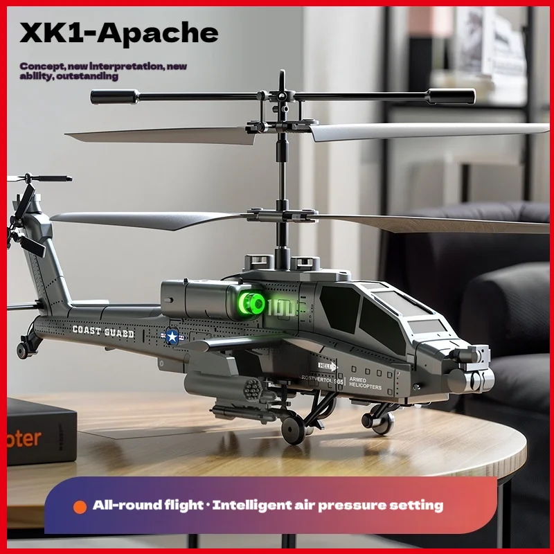 Neue 2,4g 3,5-Kanal Ferngesteuerte Hubschrauber Apache Feste Höhe Kämpfer Modell Flugzeug Simulation Drone Kinder Spielzeug G