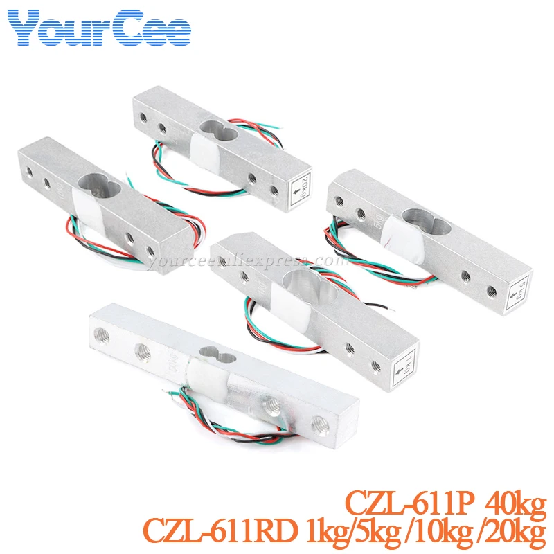 Electronic Scale Aluminum Alloy Weighing Sensor Load Cell Electronic 1kg 5kg 10kg 20kg 40kg 50kg for Kitchen CZL-611RD CZL-611P