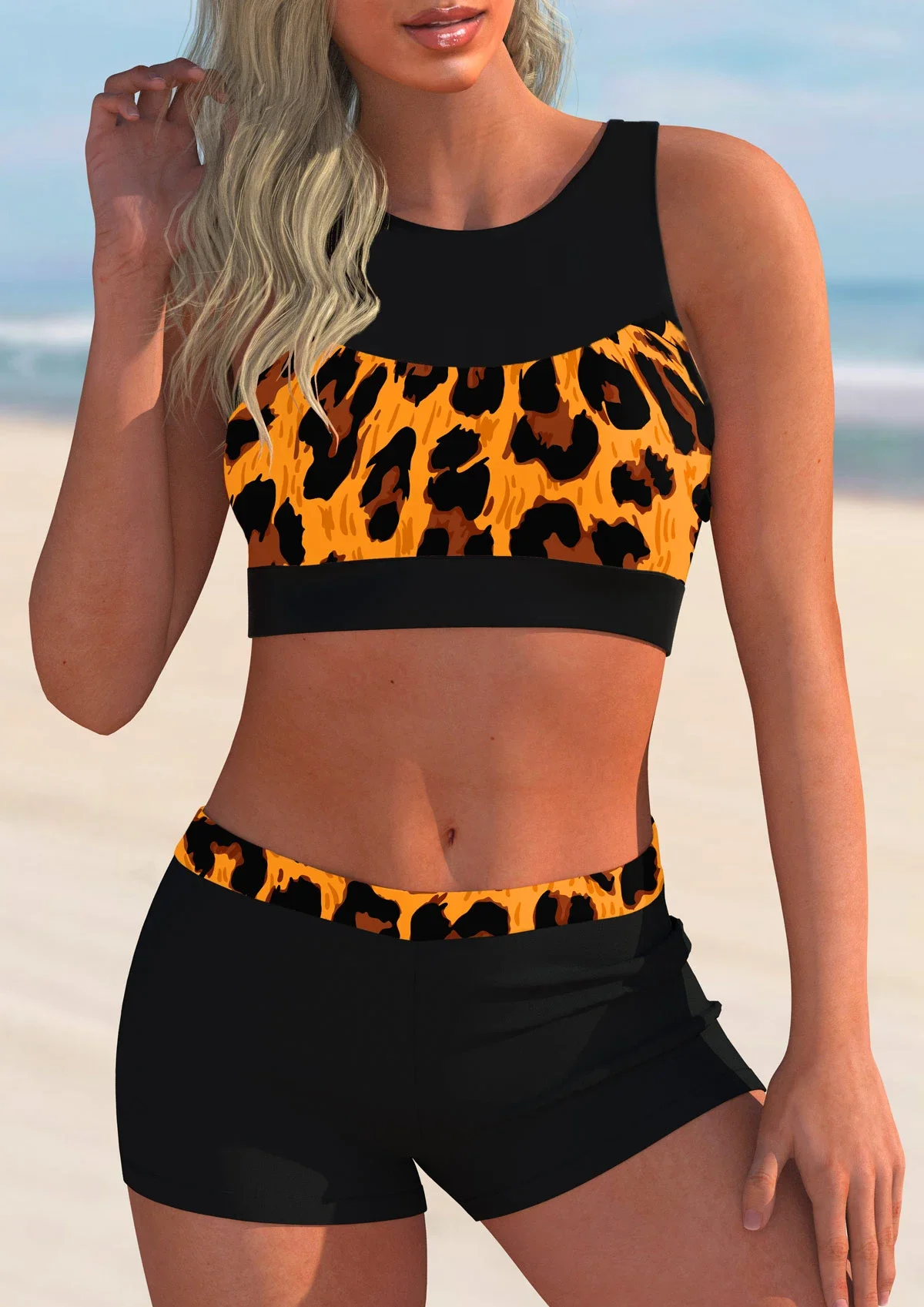 2023 New Women\'s Two Piece Bikini Sexy Beach Swimwear Fashion Print Bikini Set Women\'s Summer Fashion Swimming Bikini Swimwear