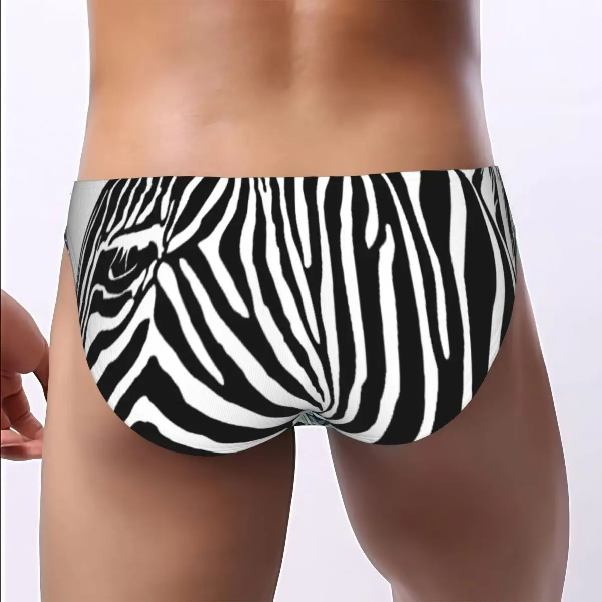 Zebra Head Men's Underwear Soft Breathable Briefs Sexy Male Panties High Quality Ropa Interior