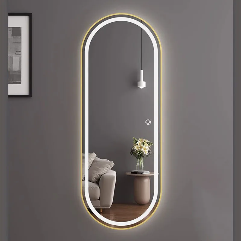 Led Light Bathroom Mirror Irregular Living Room Body Luxury Mirror Bedroom Large Espelho Grande Para Quarto Bedroom Decor image 3