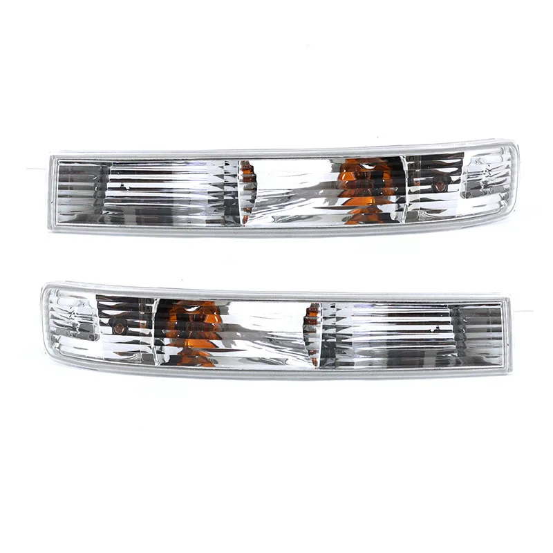 Left Right Turn Signal Side Marker Parking Light Lamp Crystal Yellow For Chevy GMC Van 1500 2500 2003 2004 2005-2019