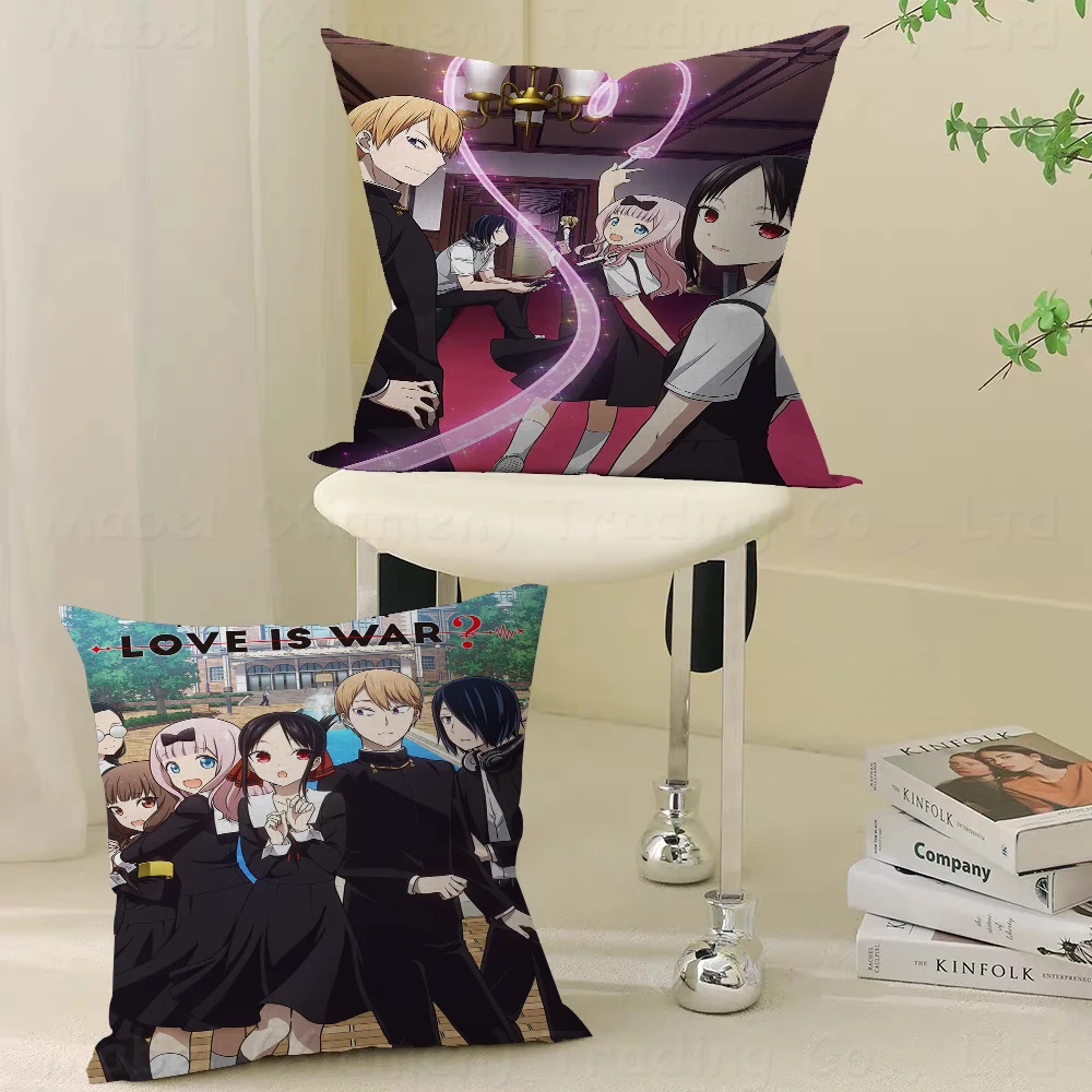 

Kaguya-sama Love Is WarPillowcase Toon Gift Cushion Cover Bedroom Home Sofa Chair Seat Decor Pillow Case