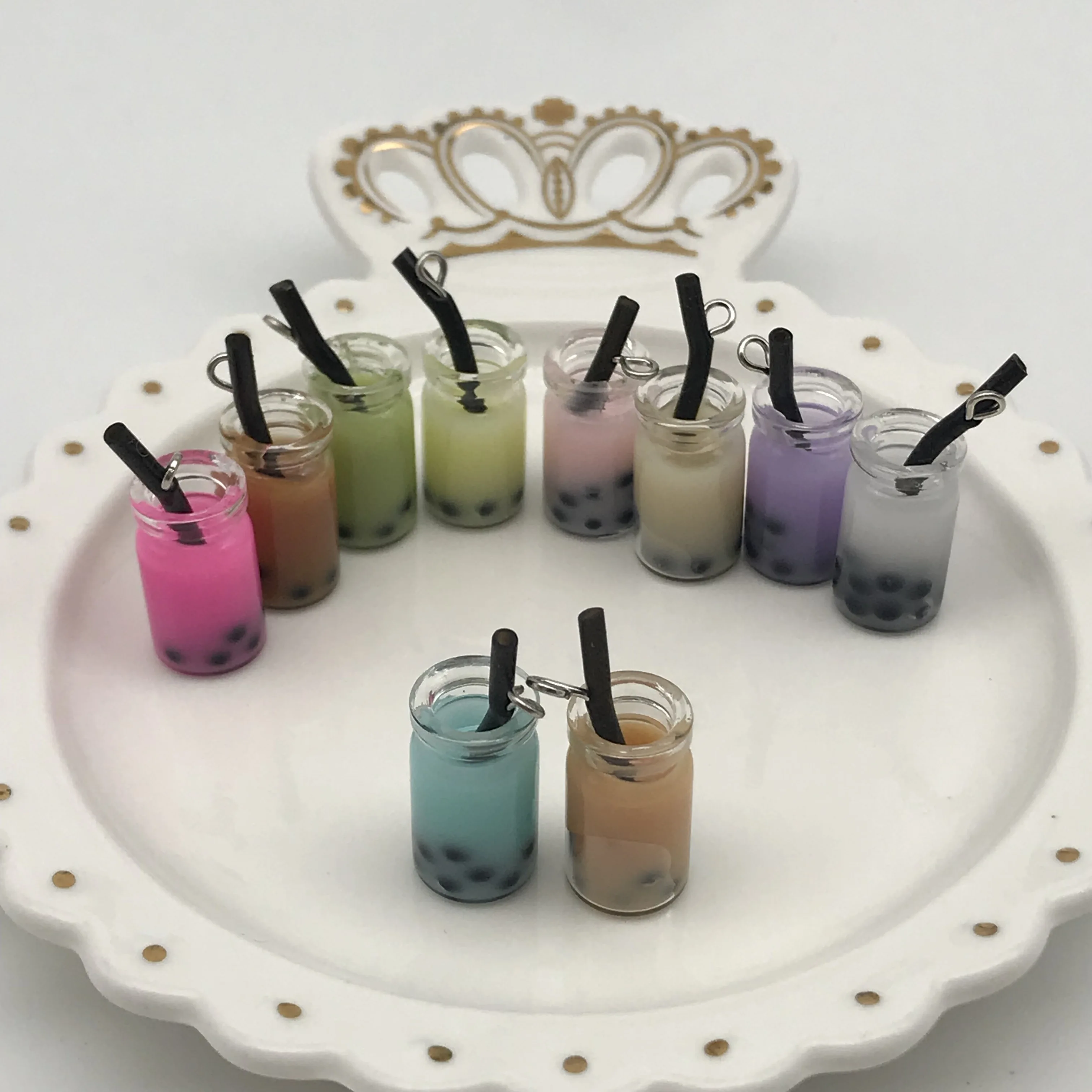 8 stücke Simulierte Fruchtsaft Tasse Flasche für Puppenhaus Figuren Miniatur Küche Spielzeug Kawaii Room Decor Zubehör – Detail 5