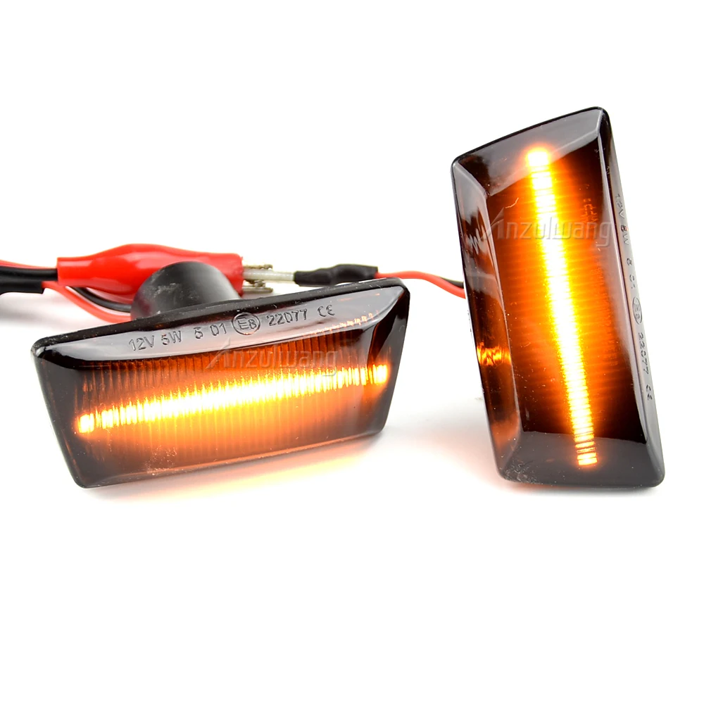 Flashing Side Marker Light 2PCS LED Dynamic Flowing Side Marker Turn Signal Light for Opel Astra H Zafira B Corsa D Sequential - view 6