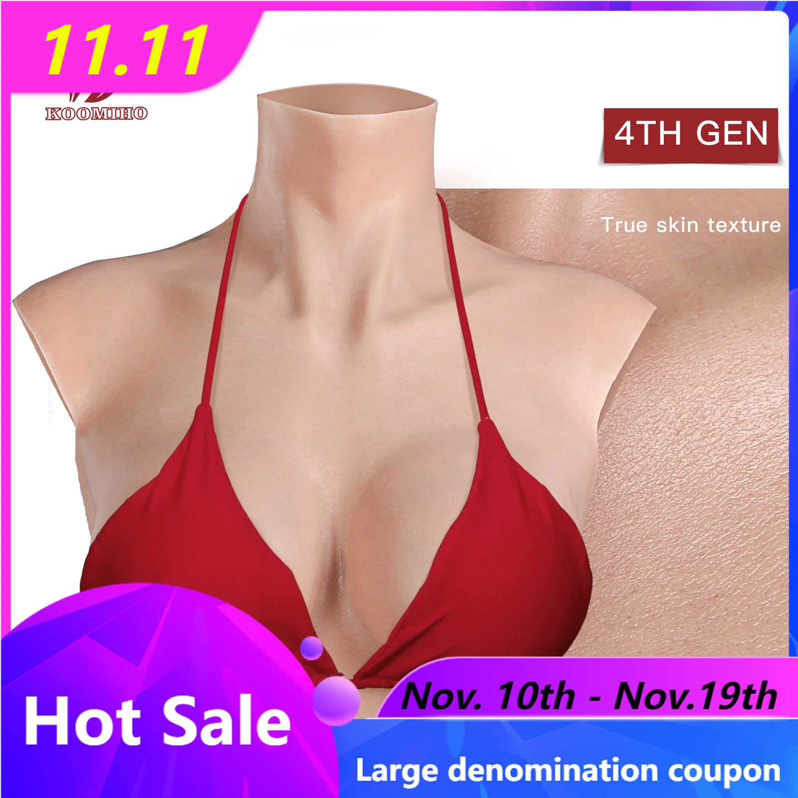 

Реалистичные силиконовые формы для груди KOOMIHO 4-го поколения, Трансвестит A/B/C/D/E/G, поддельные груди, Трансвестит, Трансвестит, косплей