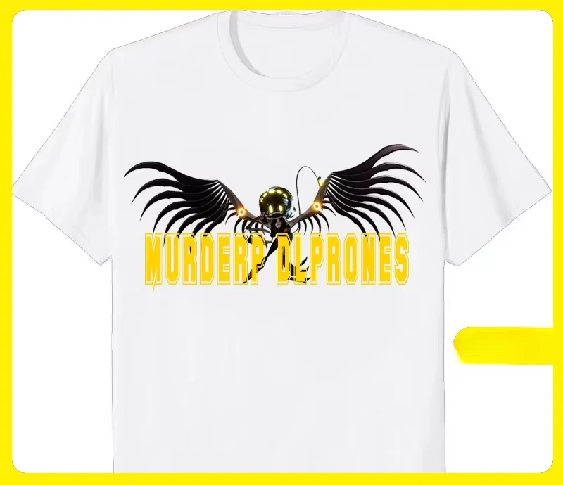 جديد القتل الطائرات بدون طيار الكرتون البوليستر التي شيرت للنساء CYN الفكاهة الترفيه تي شيرت الجدة العصرية الجرافيك تي شيرت المتضخم #4