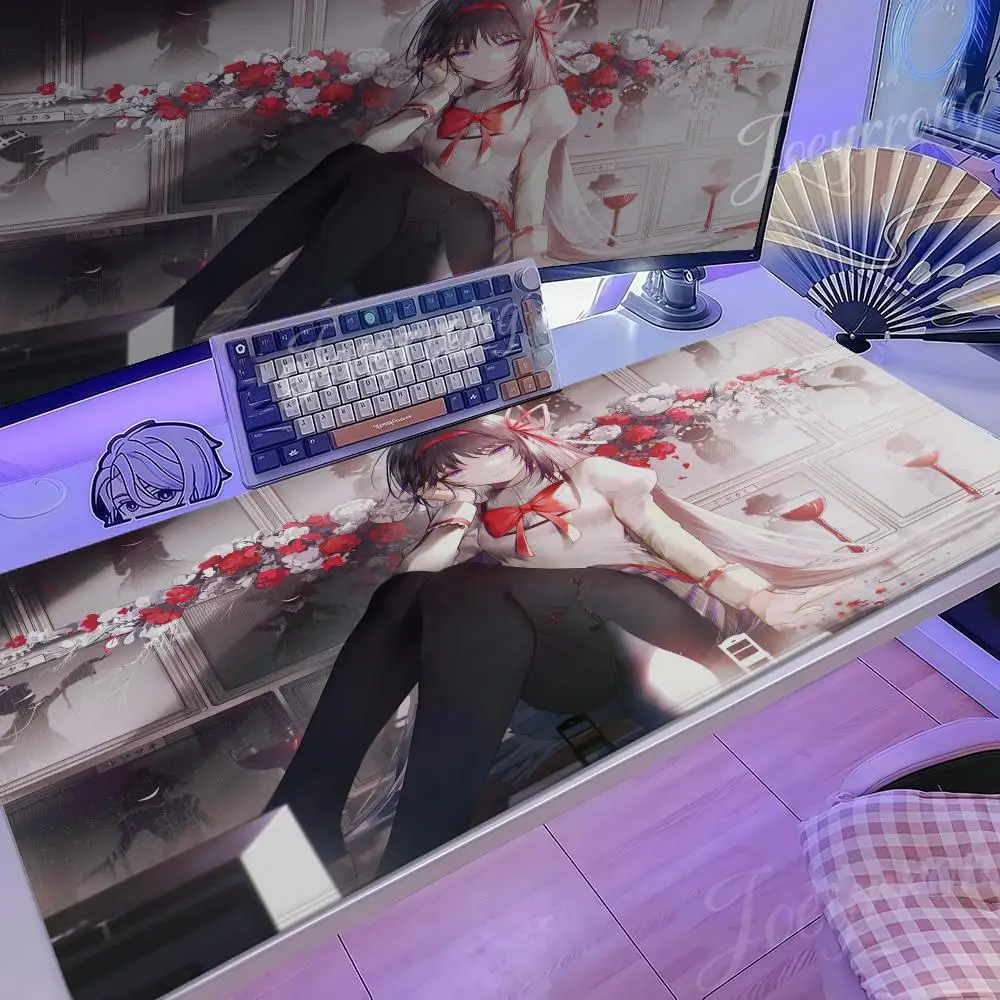 

Puella Magi Madoka Magica Коврик для мыши 1000x500 Горячий аниме Taro Sakamoto Days XXL Большие нескользящие офисные коврики для клавиатуры Настольный коврик