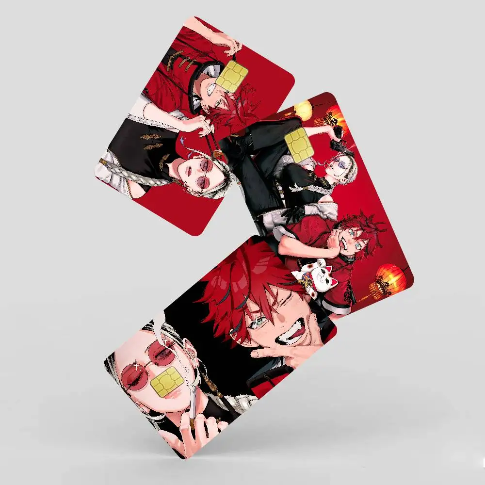 G-Gokurakugai Cartoon Anime Anime Spend Or Save Funny Shell On Off Ultra Thin No Fade Sticker Skin Cover For Debit Credit Card