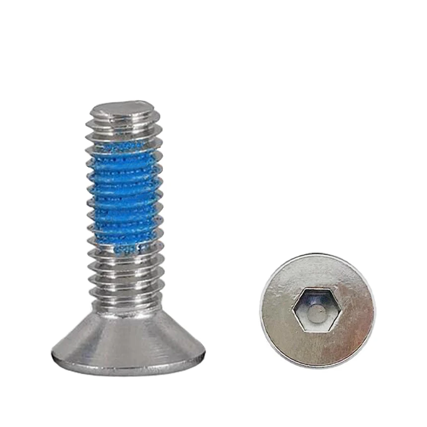 

M3 M4 M5 M6 M8 DIN7991 304 Stainless Steel Dispensing Glued Hex Socket Flat CSK Countersunk Head Anti-Skid Screw Screw Bolt