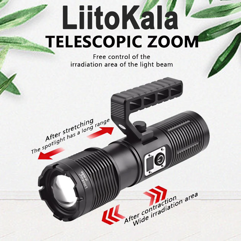 

LiitoKala LF-4630A Zoom function strong flashlight flashlight