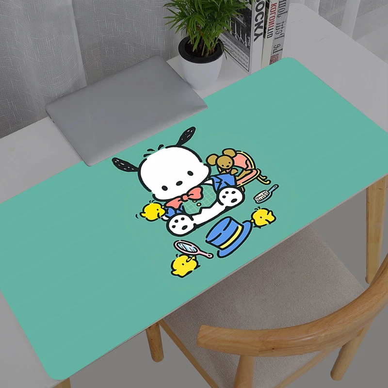 

Mouse Pad Large Sanrio Pochacco PC Computer Gamer Kawaii Durable Gaming Accessories Mousepad Keyboard Desk Mat Carpet Table