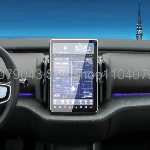 Imagen 2 del producto Protector de pantalla de vidrio templado para Volvo EX30, 2025, 2024, 12,3 pulgadas, radio, navegación GPS, película antiarañazos