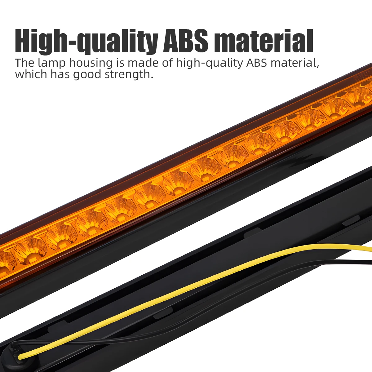 1/2X 24V Car Truck LED Turn Signal Bar Light 15SMD Side Marker Clearance Light Following Warning LED Rear Taillight Driving Lamp