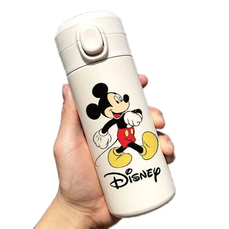 Disney Mickey Minnie Mouse Donald Duck Thermos Vacuum Cup Childen Cartoon 304 Stainless Steel Water Bottle Portable 350ML 450ML