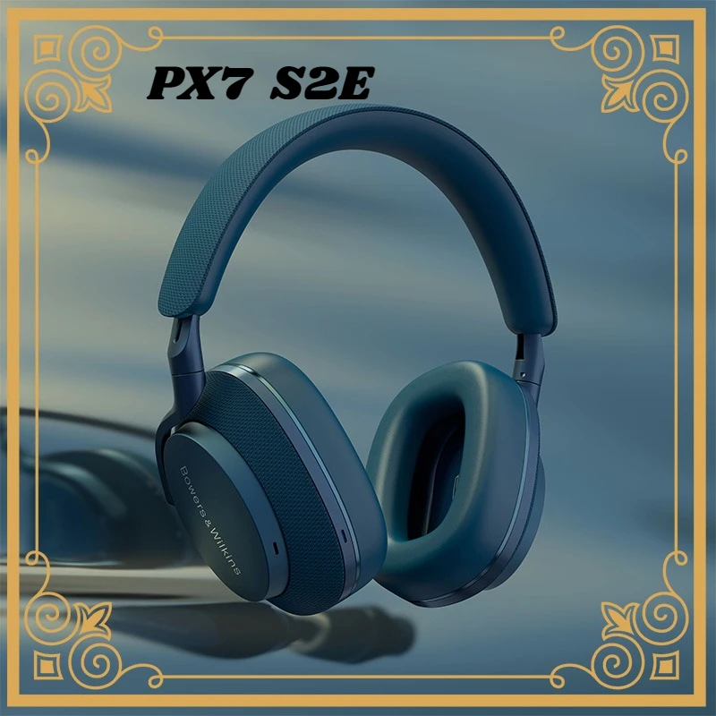 سماعات Bowers&Wilkins الأصلية Px7 S2E بلوتوث لاسلكية فوق الأذن - إلغاء الضوضاء الجديد مع عمر البطارية حتى 30 ساعة