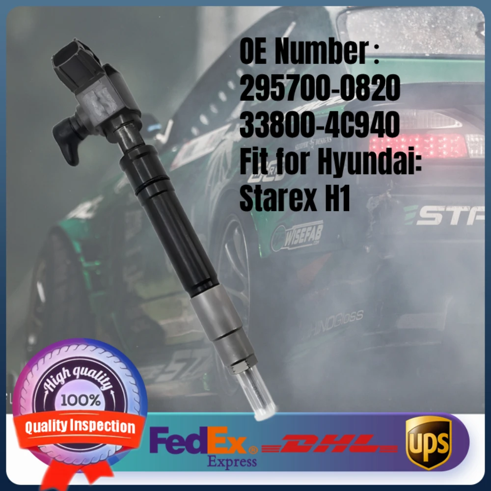 

Common Rail Fuel Injector 295700-0820 33800-4C940 for Hyundai G4 Starex H1 2015–2017