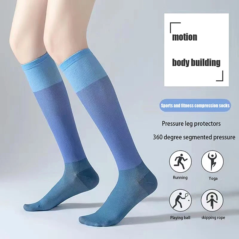 1Pair Varicose Veins Socks Compression Stockings Nurse Sports Cycling Socks Running Gift For WoMen Nature Hiking