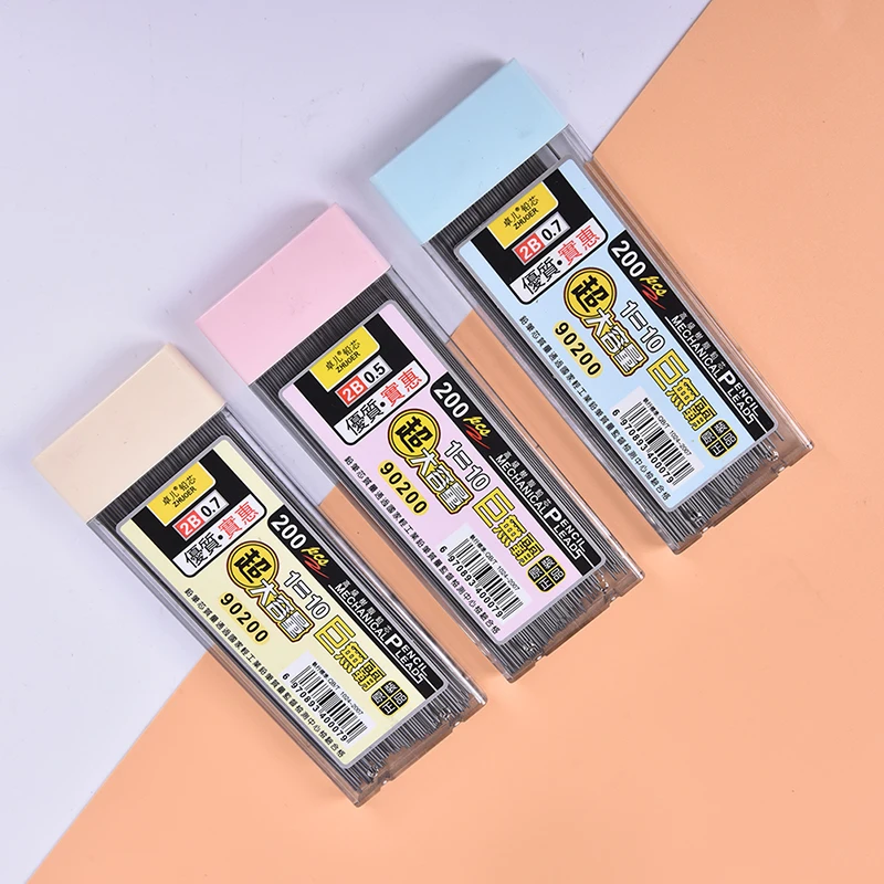 200Pcs/Box Graphite Lead 2B Mechanical Pencil Refill Automatic Pencil Lead New