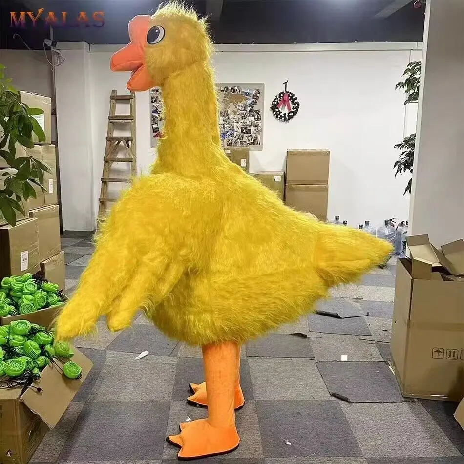 2.6M Giant Goose Inflatable Mascot Costume Halloween Carnival Cosplay Party Performance Set Adult Size