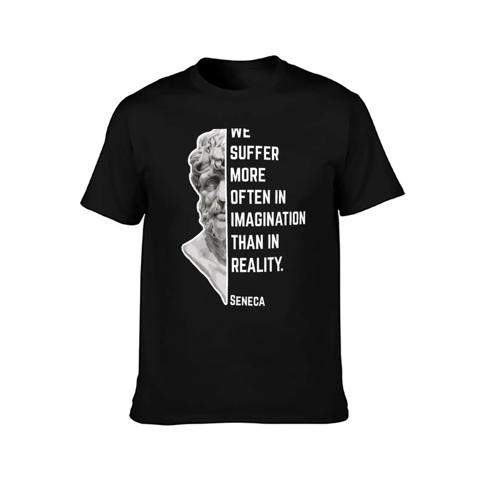 Seneca Quote T-Shirt Big Size Daily Wear T-Shirt