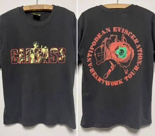 تي شيرت صيفي CARCASS - "جولة جمجمة معلقة" ملابس رجالية تي شيرت كبير الحجم #4