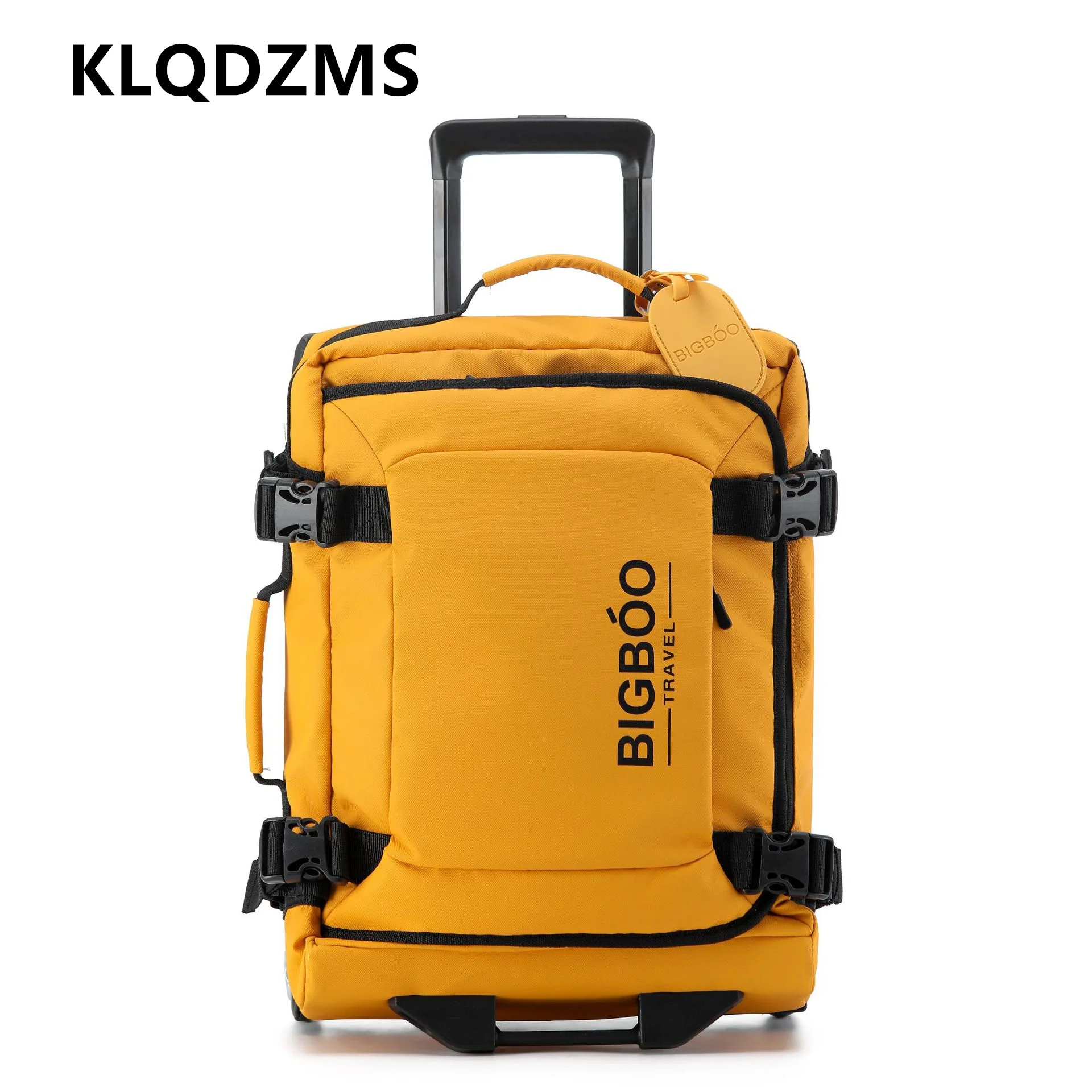 

KLQDZMS Rolling Suitcase Oxford Cloth Boarding Box Large Capacity Trolley Case 20"24"28 Inch Cart Type Travel Bag Luggage