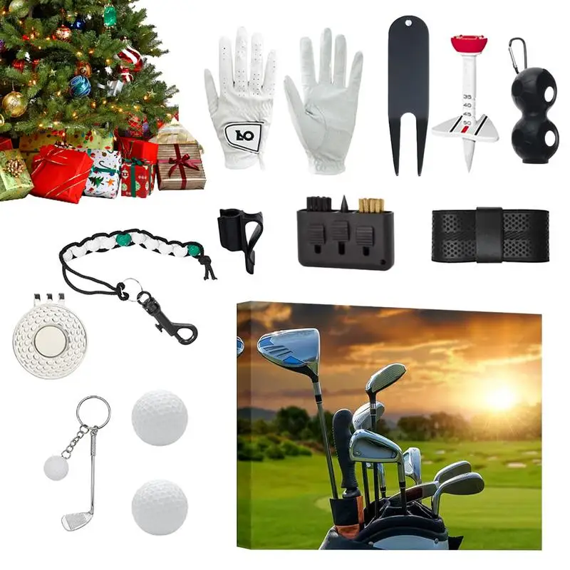 2024 Golf Advent Calendar 12 day Christmas Advent Calendar Golf Accessories Box Creative Christmas Gifts Enthusiast Countdown