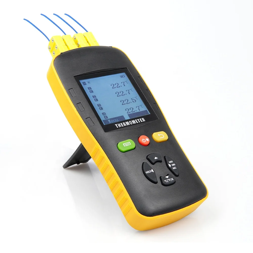 Digital Thermo Hygrometer Meter 4 Channels SHT45 Temperature Humidity Sensor Data Logger Temperature Measure Humidity Meter
