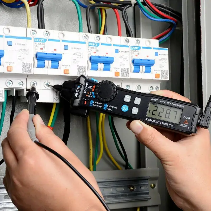 MESTEK DM92S/B Digital True RMS 6000 Counts Display Pocket Pen Multimeter High Precision Smart Multimeter Automatic Range