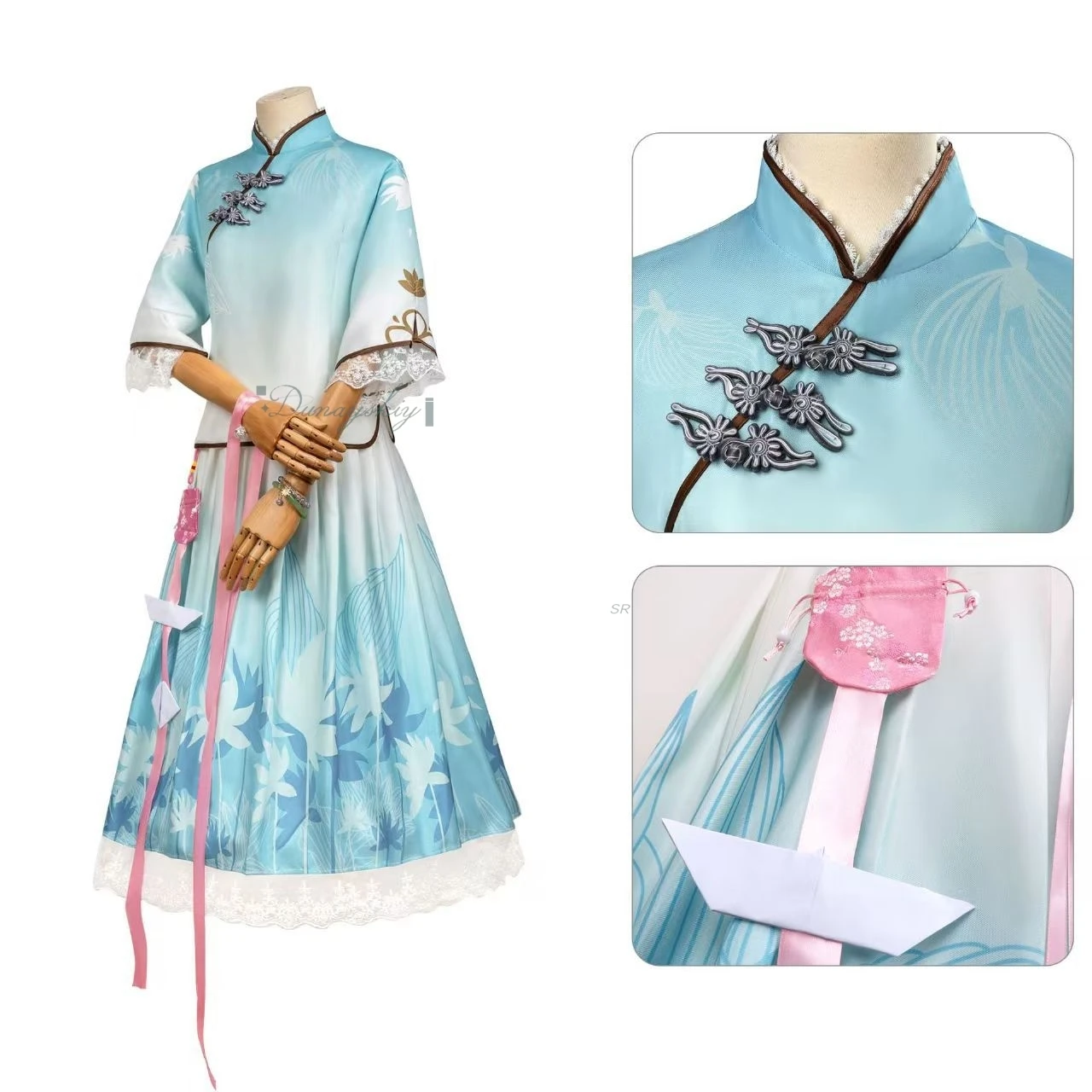 

Xi Shi New Skin Shiyu Jiangnan Cosplay disfraz Game King Glory Chinese Style Cheongsam Elegant Dress Halloween Party Role Play