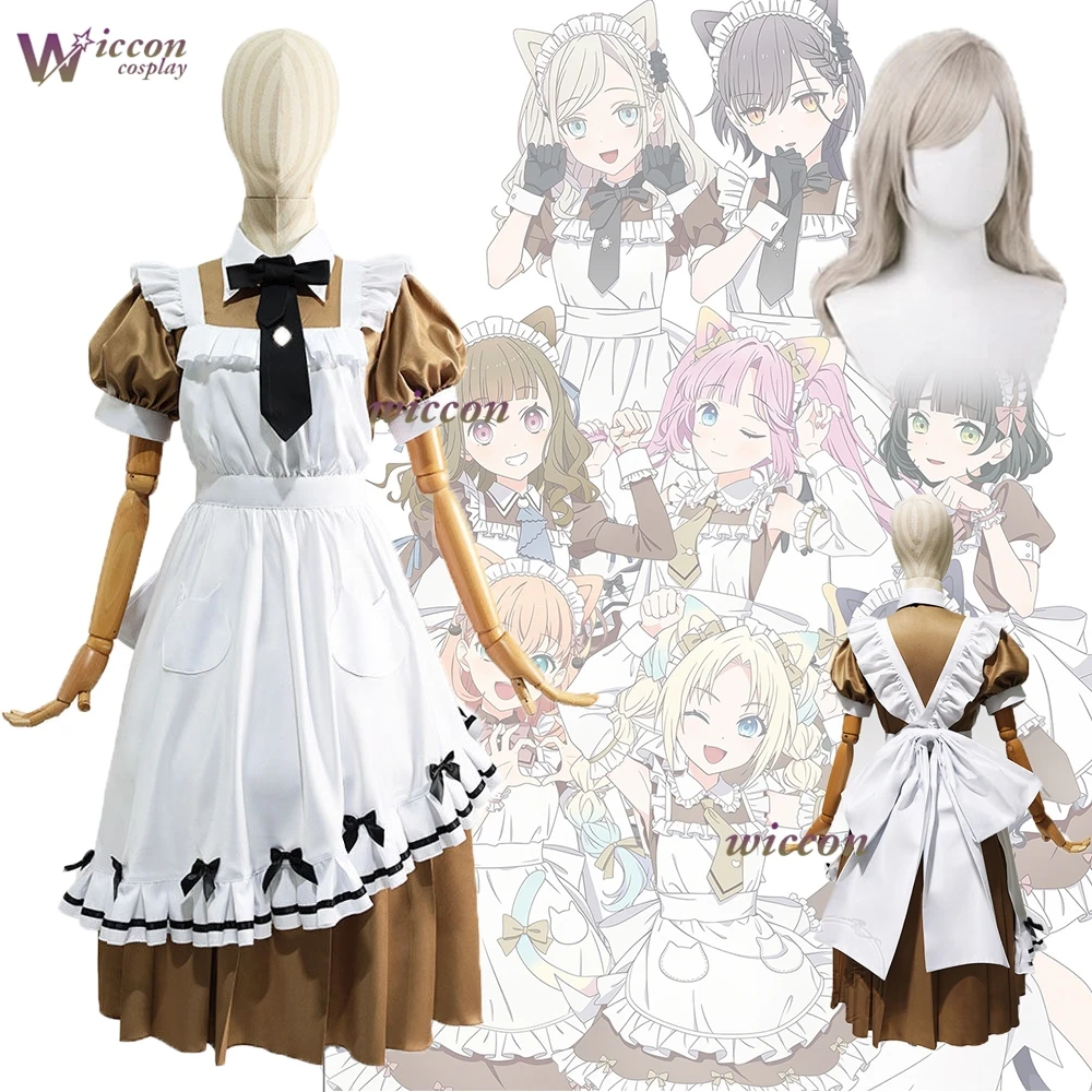 

Love Live Hasunosora Ceras Yanagida Lilienfeld Cat Ear Maid Customizable Anime Cosplay Costumes Outfit for Halloween Party