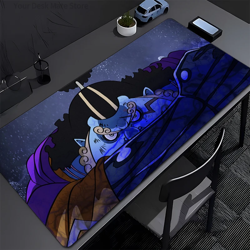 ONE PIECE Jinbe Gaming Mouse Pad Accessories Office Gamer Keyboard Desk Mat Non-Slip Laptop Ground Mat Large PC Carpet Mousepad