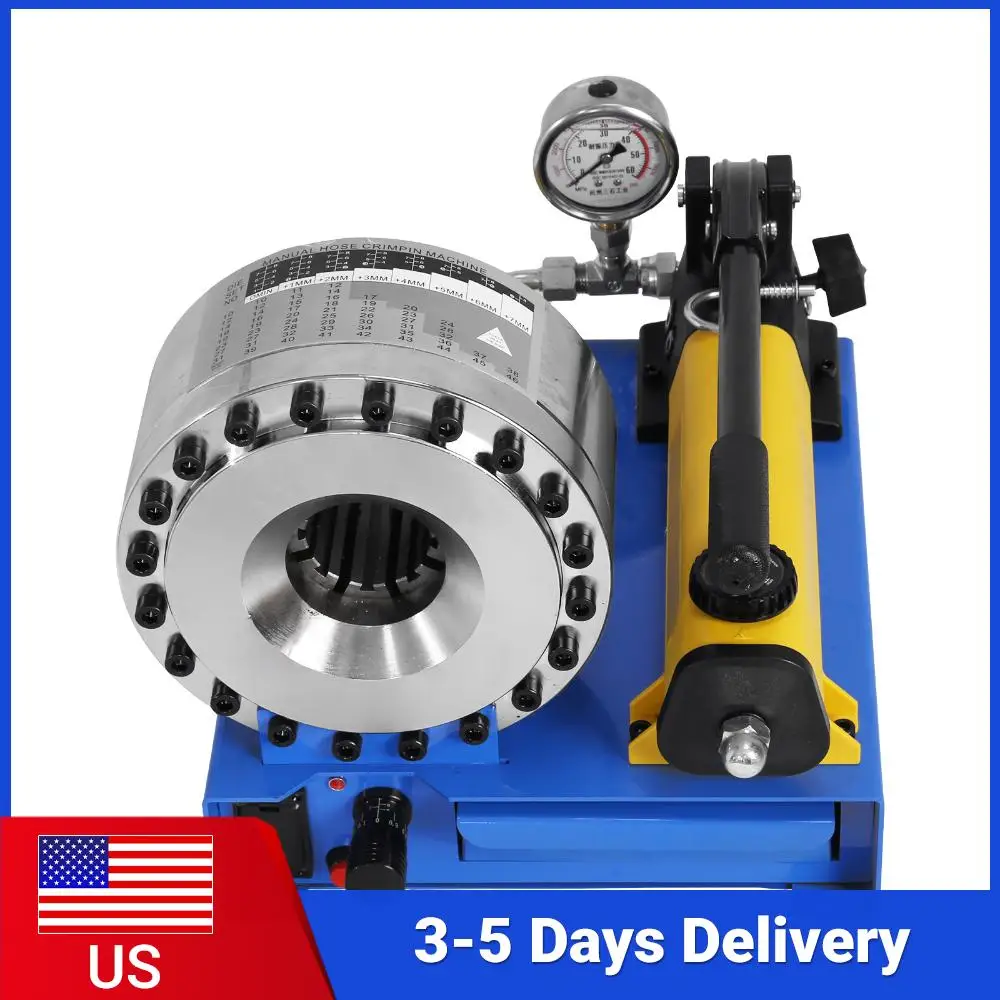 

Hydraulic Manual Crimping Machine with 7 Sets of Dies 10-30mm High Pressure Hose Pipe Crimping Machine